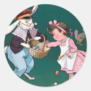  snuffelkoek paaseieren ronde sticker