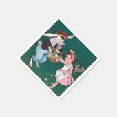  snuffelkoek paaseieren servet (Hoek)