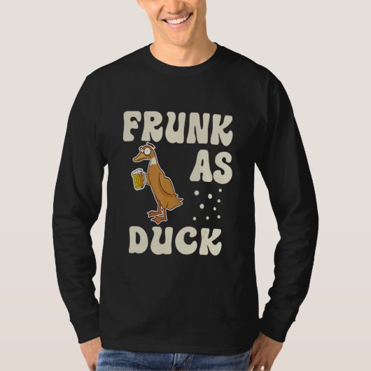 Snufferik als eend Rubber Eend Drink Meme Humor T-shirt (Voorkant)