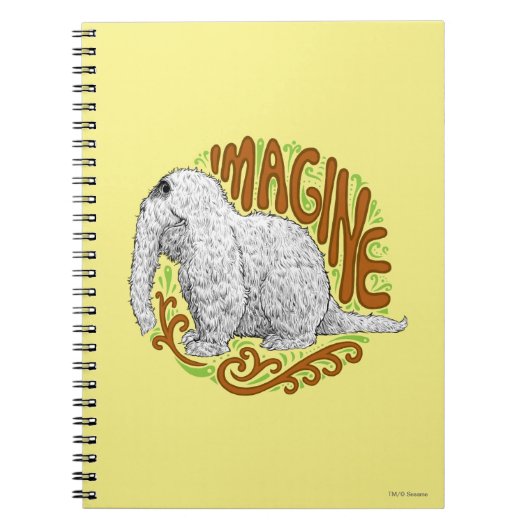 Snuffleupagus B&W-schets Notitieboek (Voorkant)