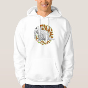 Snuffleupagus B&W Schets Tekenen Hoodie