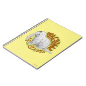 Snuffleupagus B&W Schets Tekenen Notitieboek (Linkerzijde)