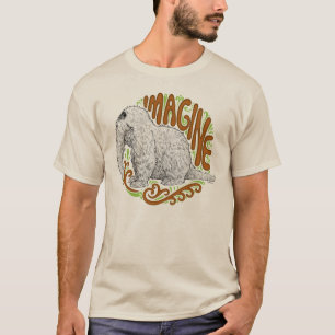 Snuffleupagus B&W Schets Tekenen T-shirt