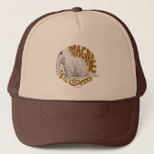 Snuffleupagus B&W Schets Tekenen Trucker Pet (Voorkant)