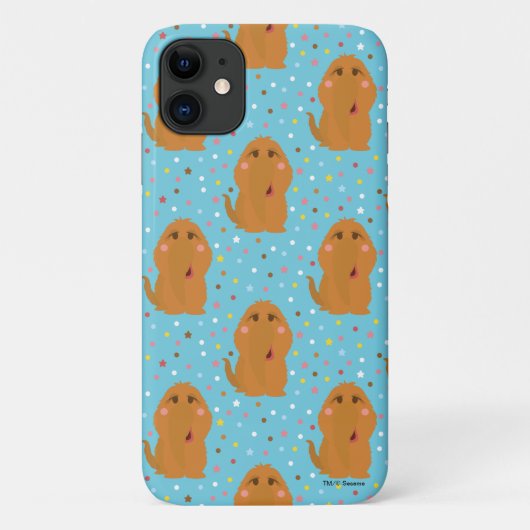 Snuffleupagus Blauwe Stippen & Sterren Patroon Case-Mate iPhone Case (Achterkant)
