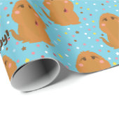 Snuffleupagus Blue Stars & Stippen Pattern Cadeaupapier (Rol Hoek)