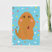 Snuffleupagus Blue Stars & Stippen Pattern Kaart (Voorkant)