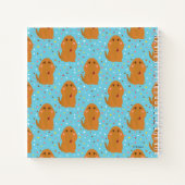 Snuffleupagus Blue Stars & Stippen Pattern Notitieboek (Achterkant)