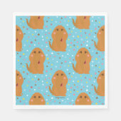 Snuffleupagus Blue Stars & Stippen Pattern Servet (Voorkant)