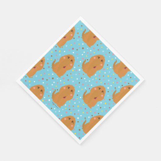 Snuffleupagus Blue Stars & Stippen Pattern Servet (Hoek)