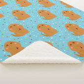 Snuffleupagus Blue Stars & Stippen Pattern Sherpa Deken (3/4)