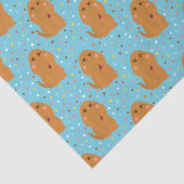 Snuffleupagus Blue Stars & Stippen Pattern Tissuepapier (Detail)