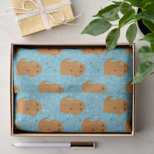 Snuffleupagus Blue Stars & Stippen Pattern Tissuepapier (Geschenk)