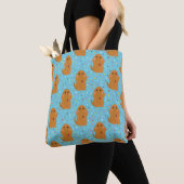 Snuffleupagus Blue Stars & Stippen Pattern Tote Bag (Dichtbij)