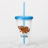 Snuffleupagus Doodley Graphic Acryl Drinkbeker (Voorkant)