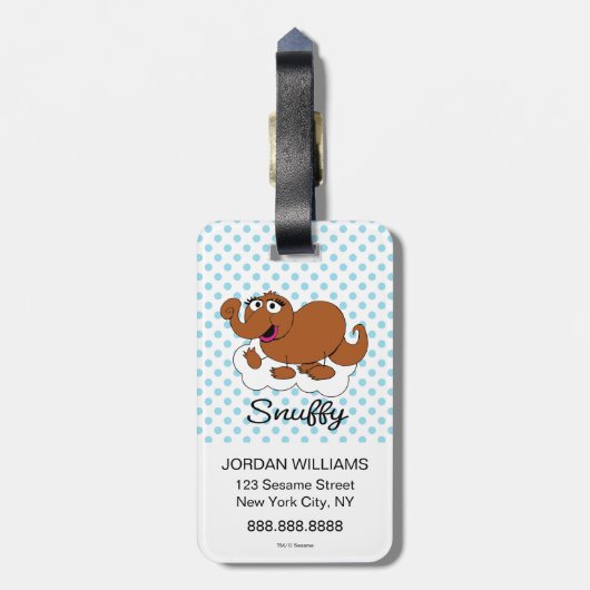 Snuffleupagus Doodley Graphic Bagagelabel (Achterkant verticaal)