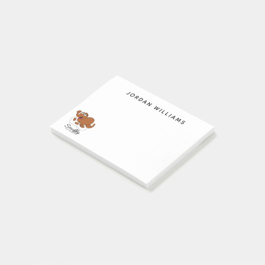 Snuffleupagus Doodley Graphic Post-it® Notes (Schuin)
