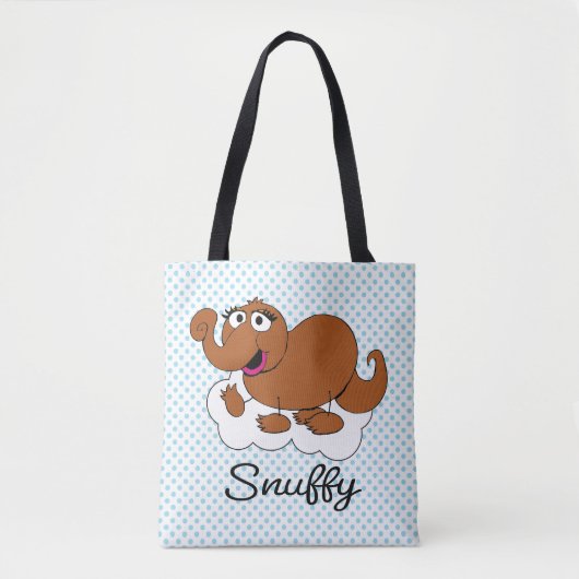 Snuffleupagus Doodley Graphic Tote Bag (Voorkant)