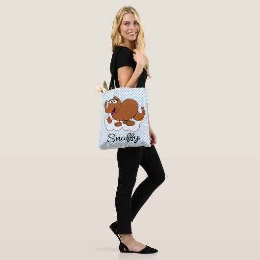 Snuffleupagus Doodley Graphic Tote Bag (Op model)
