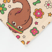Snuffleupagus en Big Bird Groovy Flower Pattern Fleece Deken (Hoek)