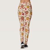 Snuffleupagus en Big Bird Groovy Flower Pattern Leggings (Achterkant)