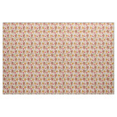 Snuffleupagus en Big Bird Groovy Flower Pattern Stof (Yard (91,4 cm))