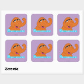 Snuffleupagus Ontspannen Vierkante Sticker (Vel)