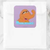 Snuffleupagus Ontspannen Vierkante Sticker (Tas)