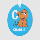 Snuffleupagus | Persoonlijke naam met foto Ornament (voorkant)