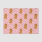 Snuffleupagus Pink Polka Dot Patroon Tissuepapier (Voorkant)