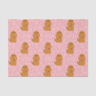 Snuffleupagus Pink Polka Dot Patroon Tissuepapier