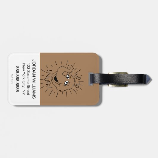 Snuffleupagus Schaats Logo - tot en met zonsopgang Bagagelabel (Achterkant horizontaal)