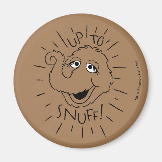 Snuffleupagus Schaats Logo - tot en met zonsopgang Magneet (Voorkant)