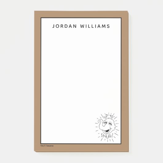 Snuffleupagus Schaats Logo - tot en met zonsopgang Post-it® Notes (Voorkant)