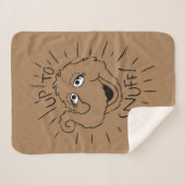 Snuffleupagus Schaats Logo - tot en met zonsopgang Sherpa Deken (Voorkant (horizontaal))