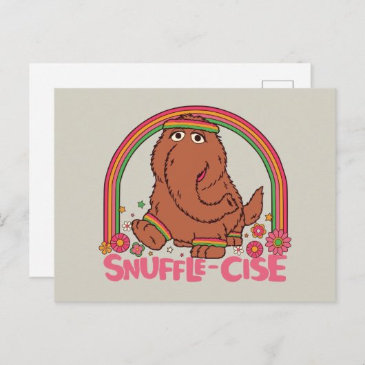 Snuffleupagus | Snuffle-Cise Briefkaart (Voorkant / Achterkant)