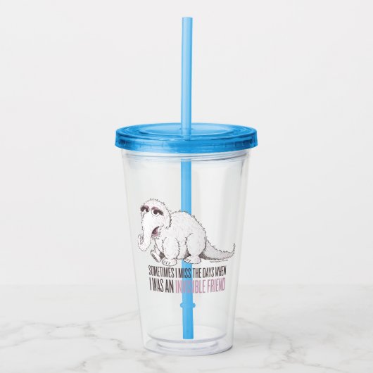 Snuffleupagus | Soms mis ik de dagen Acryl Drinkbeker (Voorkant)