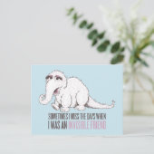 Snuffleupagus | Soms mis ik de Dagen Briefkaart (Staand voorkant)