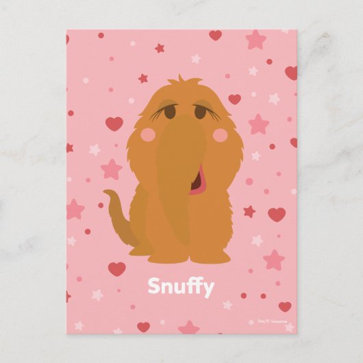 Snuffy Hearts & Stars Grafisch Briefkaart (Voorkant)