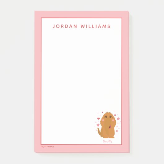 Snuffy Hearts & Stars Grafisch Post-it® Notes (Voorkant)