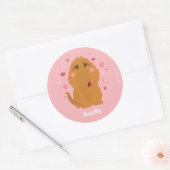 Snuffy Hearts & Stars Grafisch Ronde Sticker (Envelop)