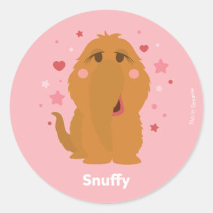 Snuffy Hearts & Stars Grafisch Ronde Sticker