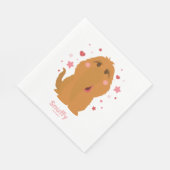 Snuffy Hearts & Stars Grafisch Servet (Hoek)