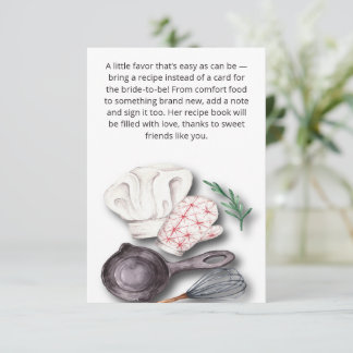 Snufje Liefde Keuken Bruidsuitje Informatiekaartje