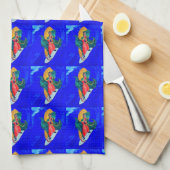 snufjes op grote handdoek (Quarter Fold)