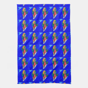 snufjes op grote handdoek