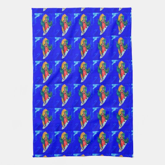 snufjes op grote handdoek (Verticaal)