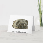 Snug als een pug kaart (Achterkant)