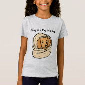 Snug als Pug in een Rug T-shirt (Voorkant)