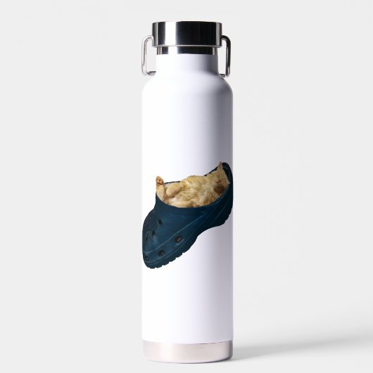 Snug as a Bug: De Croc Nap van de Kitten Waterfles (Voorkant)